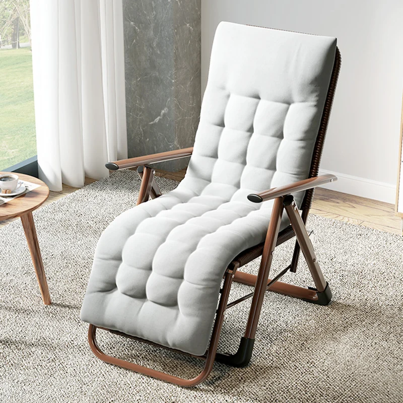 

Outdoor Chaise Lounge Convertible Patio Cushion Rattan Rocking Chair Modern Minimalist Sillas De Playa Individual Armchair