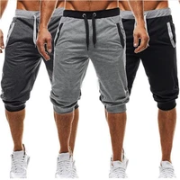 summer men casual shorts men knee length shorts color patchwork joggers short baggy gym sweatpants men bermuda short sweat pants