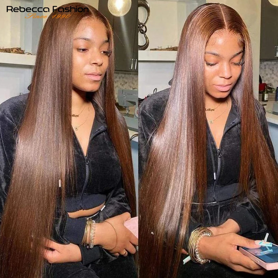 

Rebecca Brown HD Lace Frontal Wig 13x4 Lace Front Straight Human Hair Wigs Transparent 13X5 Lace Frontal Wigs for Black Women