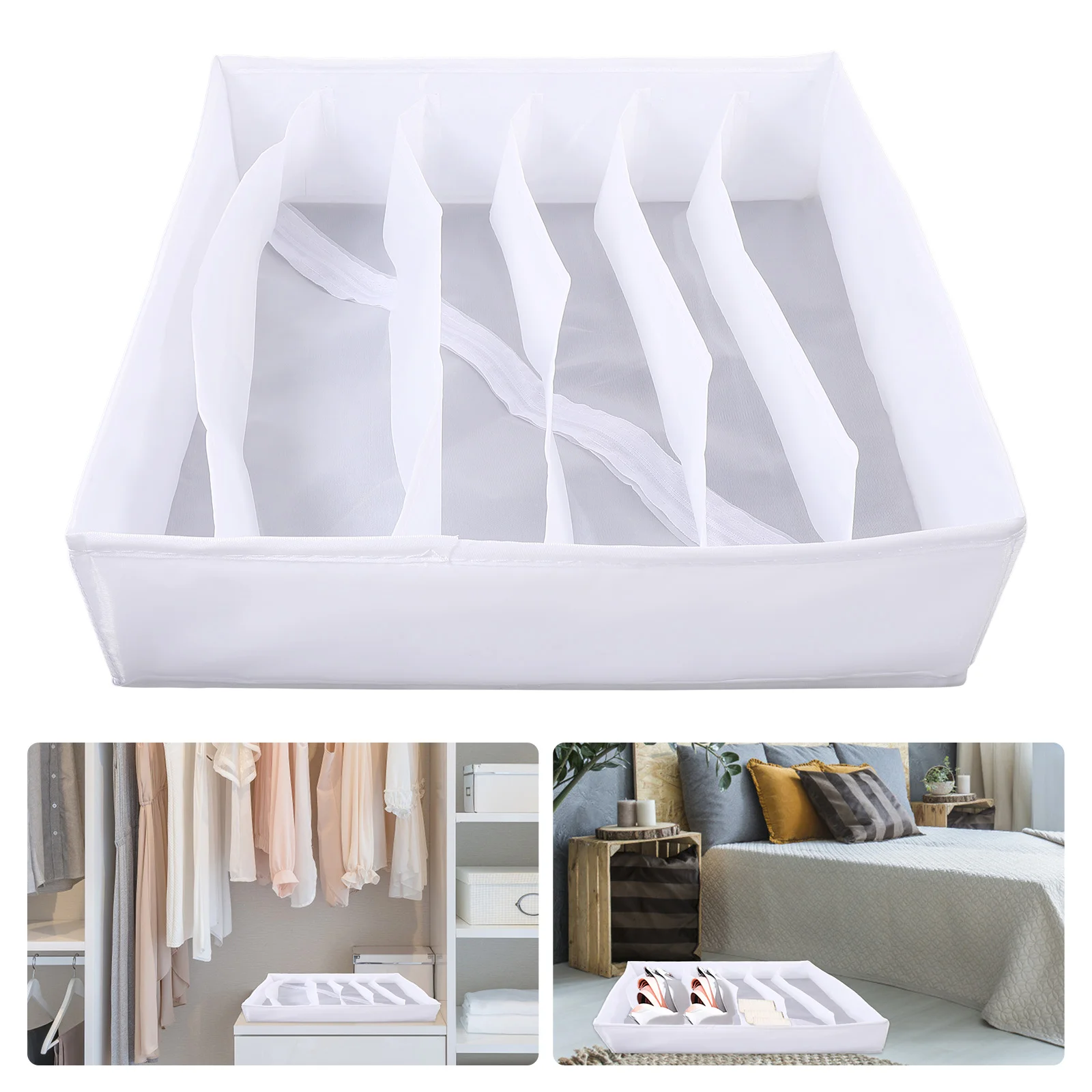 

Organizer Storage Box Drawer Undergarment Book Baskets Toy Hamper Laundry Folding Legging Basket Separators Sundries Fabric