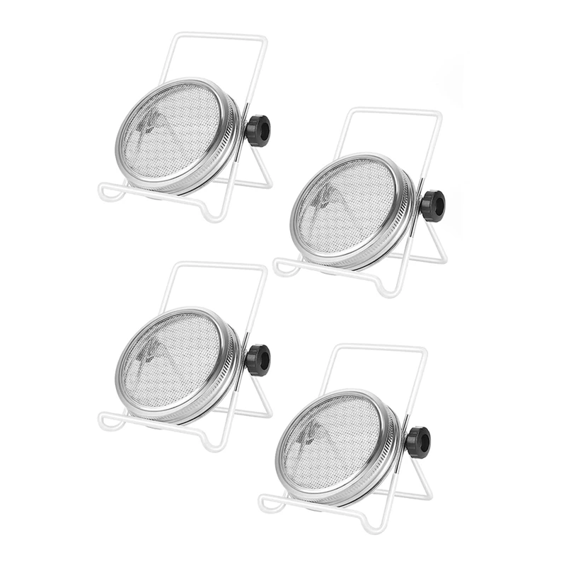 

Sprouting Kit,Stainless Steel Sprouting Jar Lids Stands Jar Screen Lids for Regular Mouth Jar Canning 2.75In