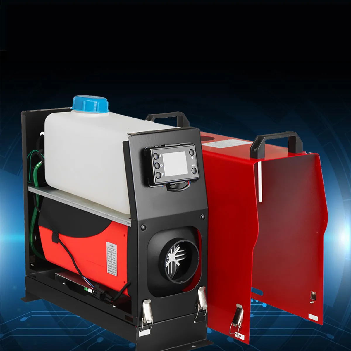 $79.98 HCalory 5-8KW 12V All in One Car Heater Diesel Single Hole LCD Monitor Parking Warmer For Car Truck Bus Boat RV Air Heater