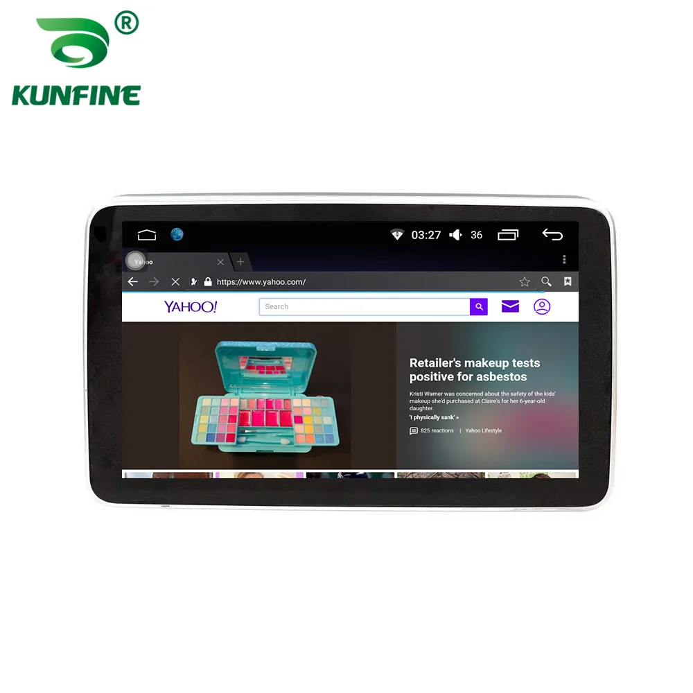 KUNFINE Универсальный 10 1 дюймовый Android автомобильный подголовник монитор 1080P WIFI