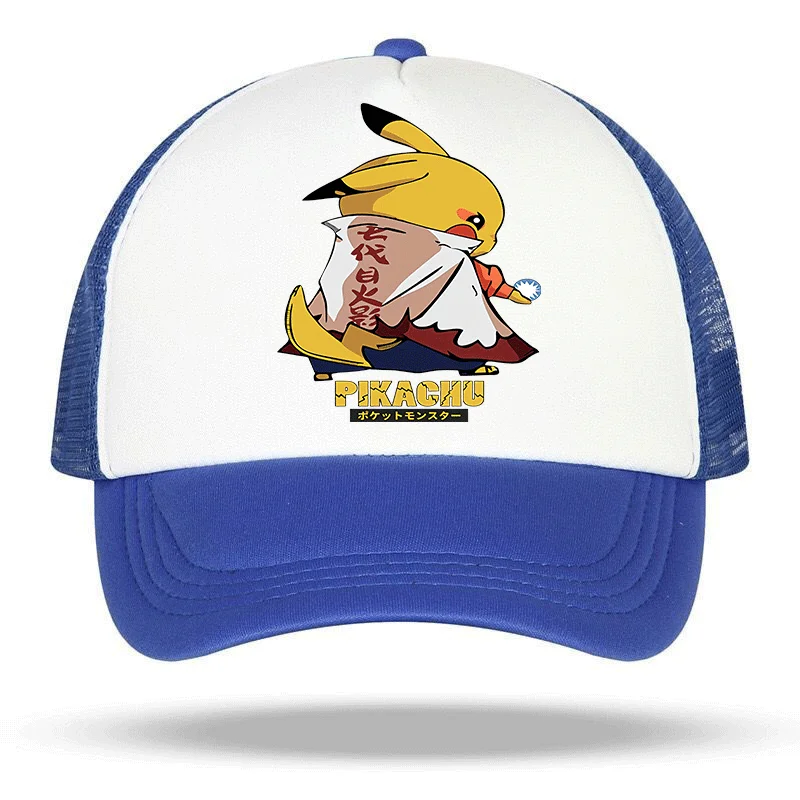 

Children's Pika-chu Kid Baseball Cap for Girls Boy Hats Sunscreen Baby Hat Hip Hop Printed baseball cap Kids Caps 2-12-15 Years