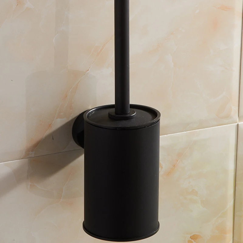 

America Style Bathroom Accessories Wall Mounted Black Bronze Bathroom Toilet Brush Holder