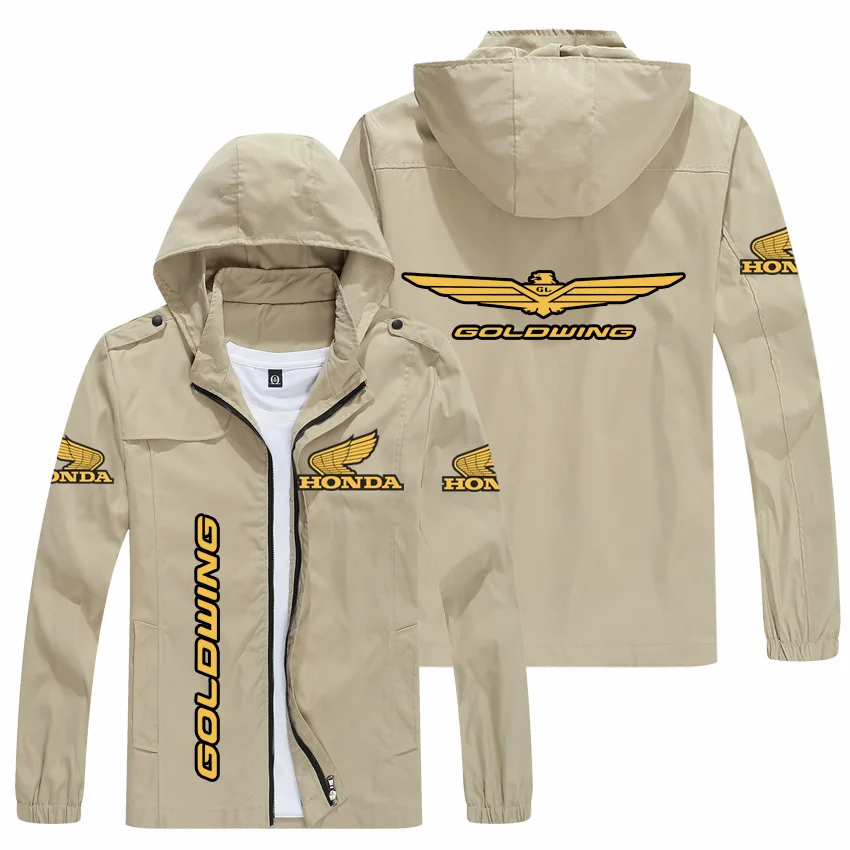 Новинка Осень 2022 куртка с капюшоном и логотипом Honda Gold Wing повседневная мужская