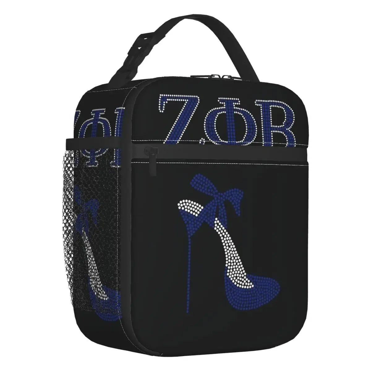 

Custom Zeta Phi Beta Sorority Lunch Bag Men Women Thermal Cooler Insulated Lunch Box for Adult Office
