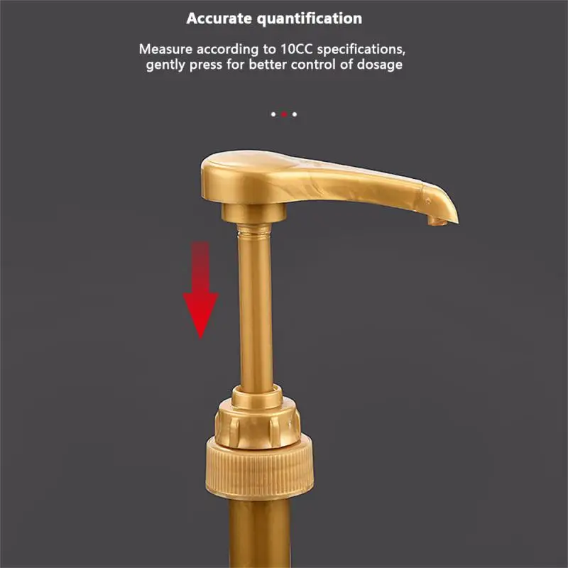 

Kitchen Liquid Dispenser Pump Coffee 750ML Dispenser Syrup Pump Bottle Sink Mount Hand Pressure Dispenser