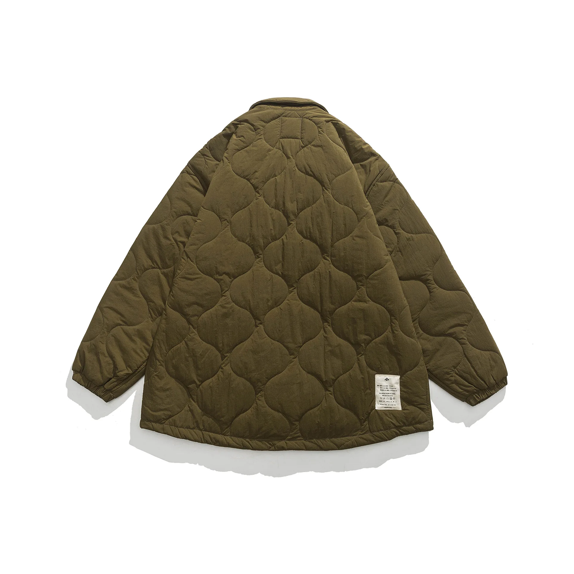 Retro autumn and winter tooling jacket liner quilted waterproof warm coat outdoor camping jacket