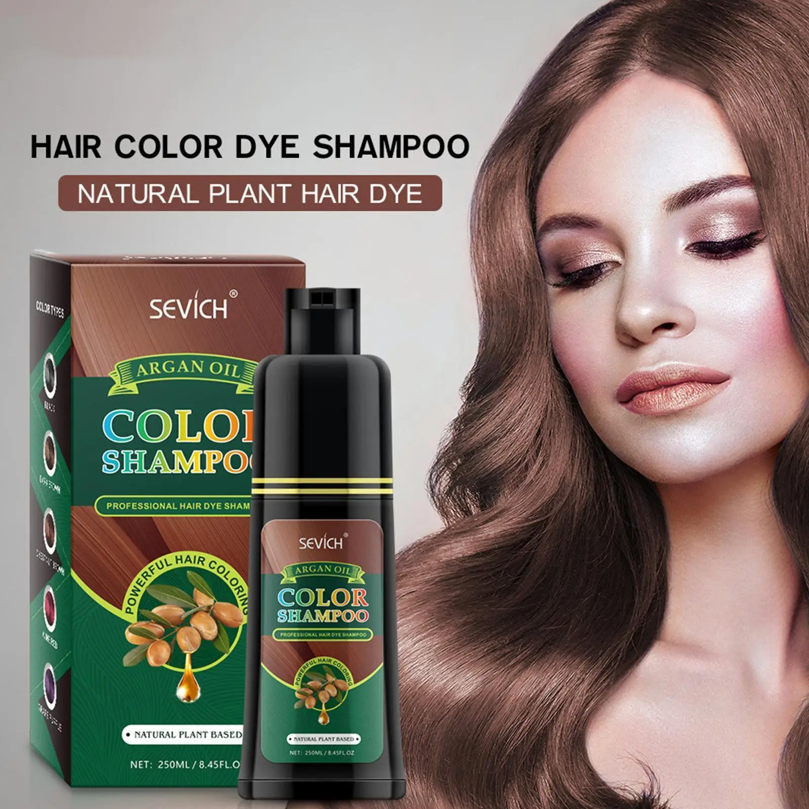 Permanent Dye Long Lasting Multiple Colour Hair Coloring Shampoo Shampoo V4e8
