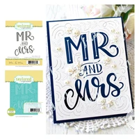 mr mrs name letters metal cutting dies and clear stamps diy handmade embossing stencil making scrapbooking diary 2022 new