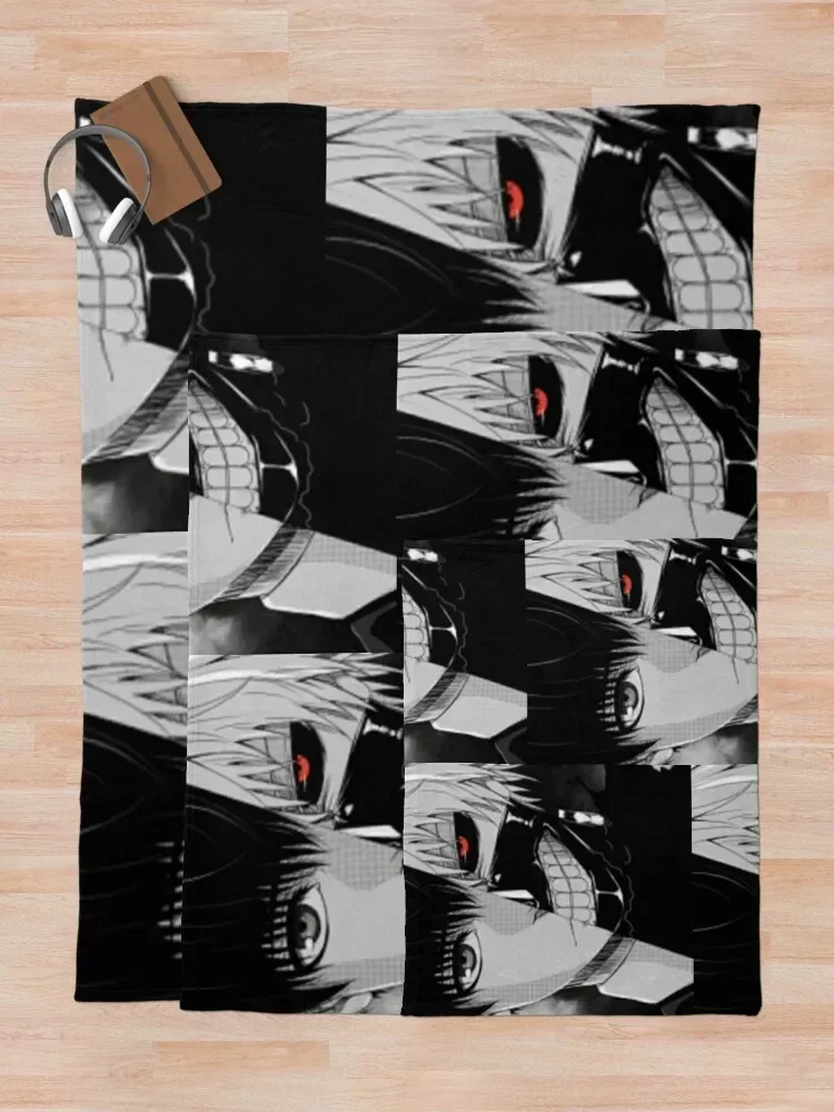 Одеяло Кен Канеки в клетку на диване модные одеяла для путешествий диванов