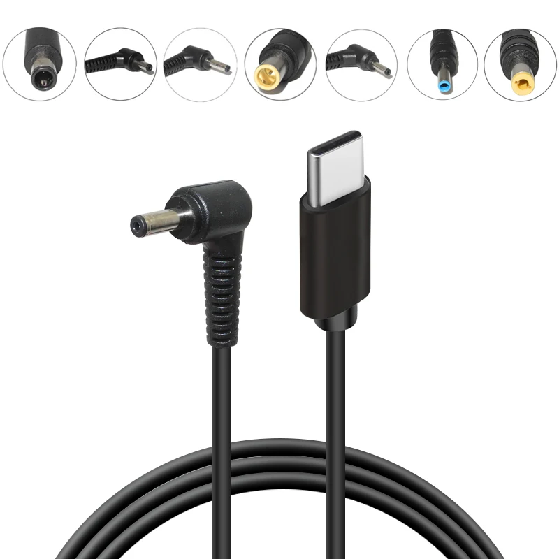 

USB Type C PD Converter Universal Laptop Charging Cable Cord Dc Power Adapter for Dell Asus Lenovo Notebook Power Supply Cable