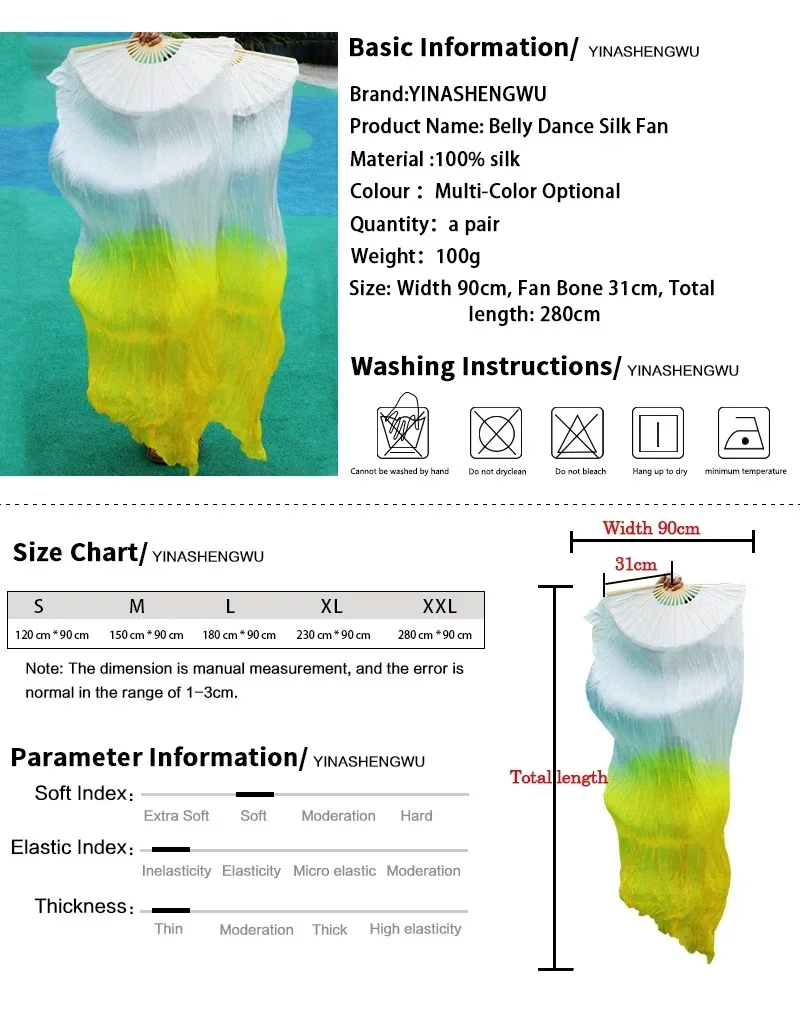 1 пара фанаты для танца живота ручной работы 100% шелк фиолетовый + королевский