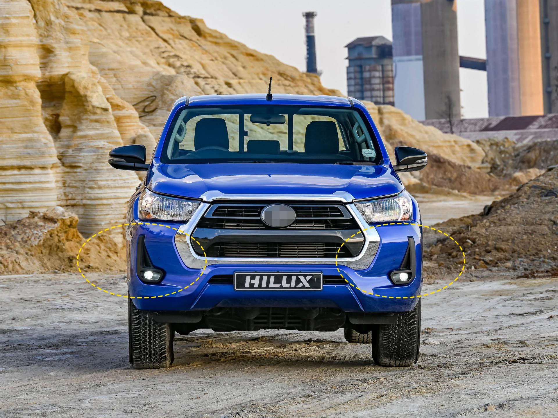 Передние светодиодные противотуманные фары для Toyota Hilux Revo 2020-2021, правая + левая сторона, с переключателем, проводкой, прозрачные линзы, высокое качество (art.: 3920ccaa6d4d2) - 3920ccaa6d4d2