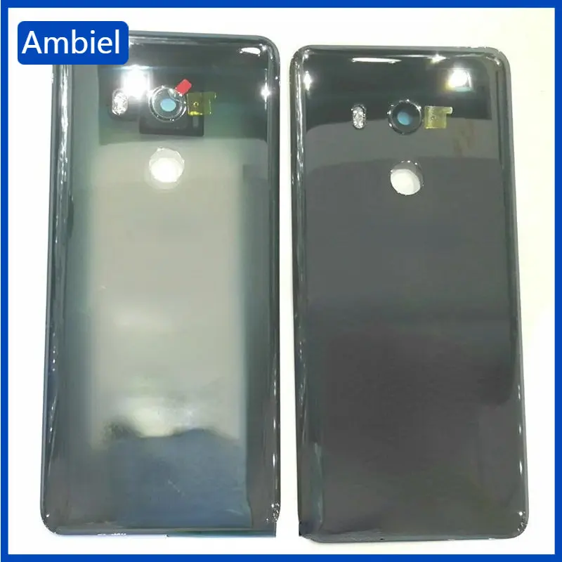 

Новый стеклянный задний корпус чехол для HTC U11 Plus задняя крышка аккумулятора с объективом камеры запасные части с логотипом