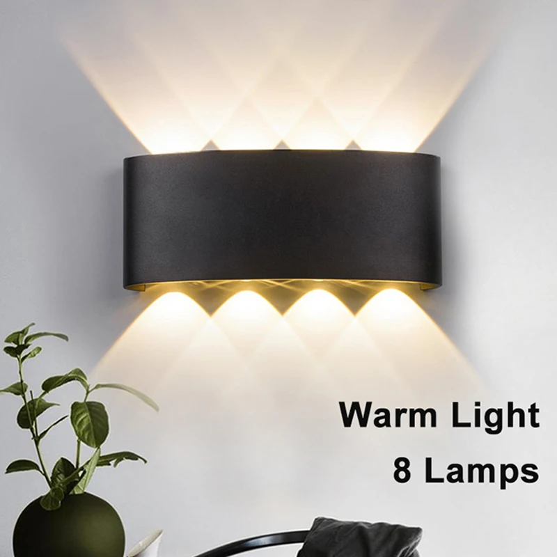 LED Wall Lamp 4/6/8/10W Led Wall Sconce Light IP65 Waterproof Outdoor Indoor Lighting A85-265V Bedroom Interior Lights Decor