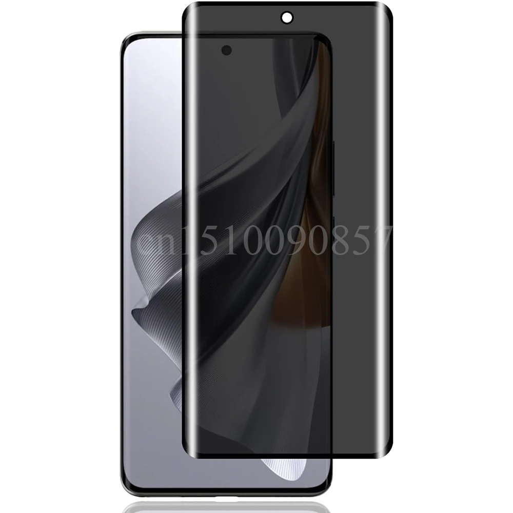 

3D Curved Privacy Screen Protectors for Reno 10 CPH253 Anti-Spy Protective UV Glass for Reno 10 Pro CPH2525 Reno10Pro