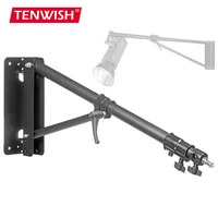 180cm wall mounted boom arm stand extendable studio flash strobe lighting gears holder flexible for home studio space saving