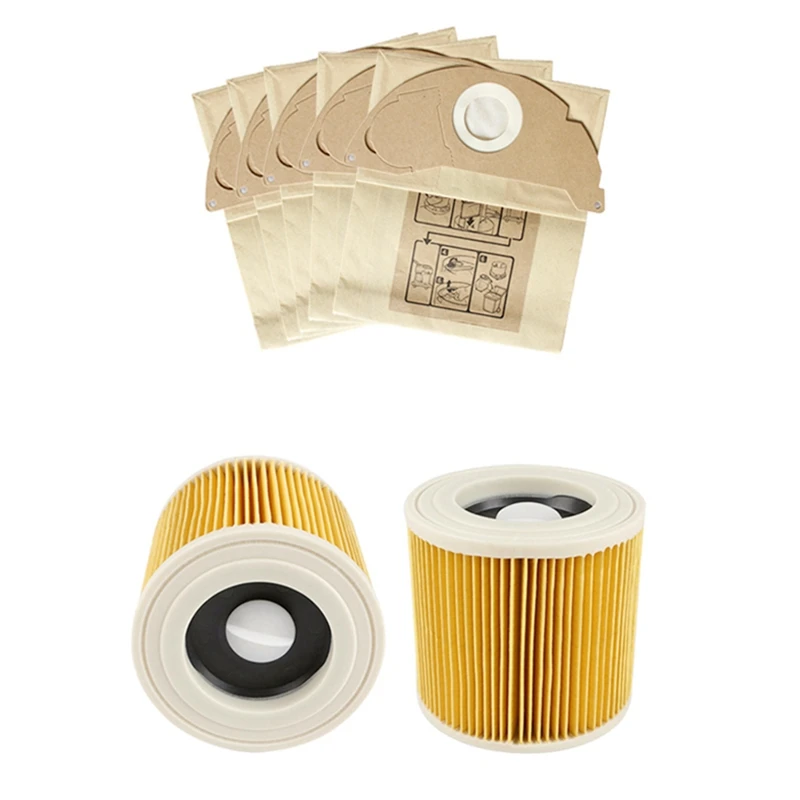 

Replacement Vacuum Cleaner Dust Filter Paper Bag for KARCHER WD2250 A2004 A2054 MV2 Efficient Dust Collection Bags