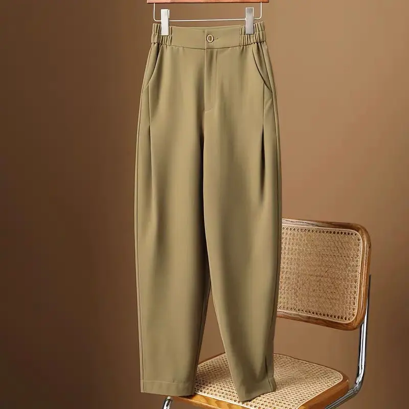 

Harlan Pants Texture Suit Pants Women's 2022 Spring And Summer Pants Slim Casual Pants 9-point Pants