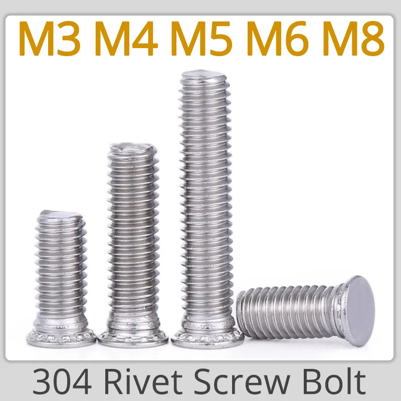 

M3 M4 M5 M6 M8 304 Stainless Steel Pressure Riveting Screw Screw Pressing Plate Sheet Metal Rivet Bolt