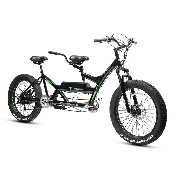 

alloy fat tire tandem electric bike