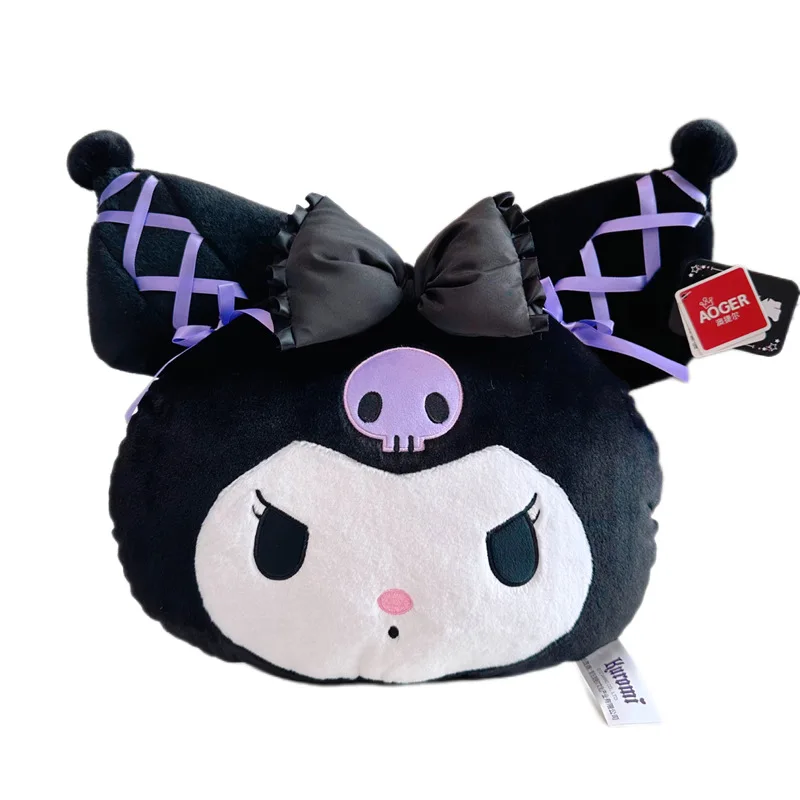 

Оригинальная кавайная аниме лента Sanrios с бантом Kuromi, плюшевая игрушка, мультяшная Милая подушка, мягкая плюшевая кукла, мягкая игрушка для д...