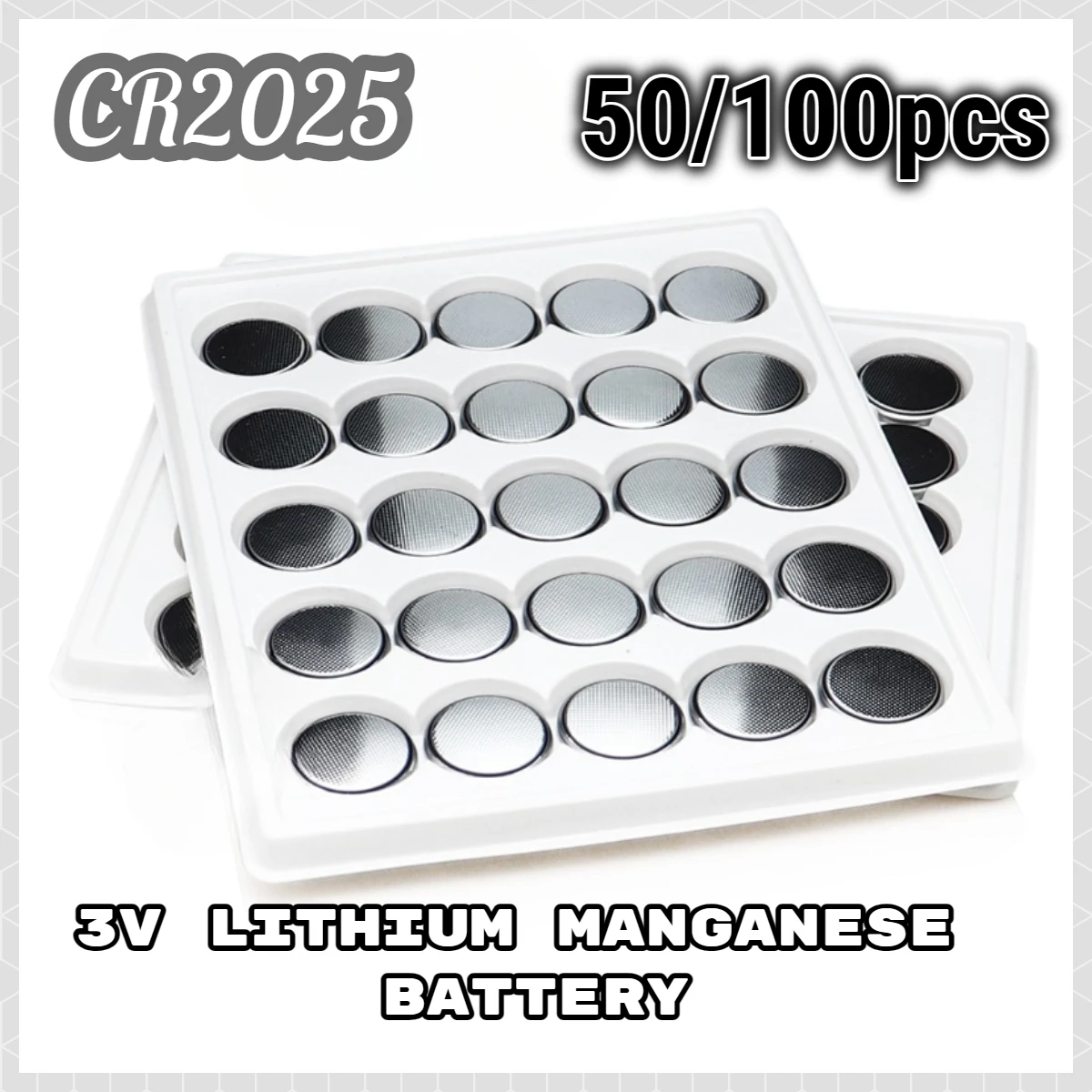 

NEW original 50/100pcs CR2025 3V Button Battery for toys Watches Electronic tools 3V Lithium Manganese Electronic Battery