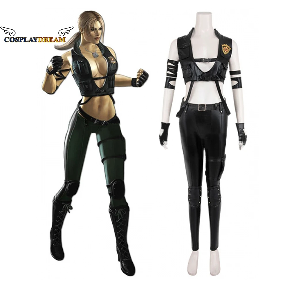 Костюм для косплея Mortal Kombat 11 Sonya Blade сексуальный костюм Сони Женский Хэллоуина и