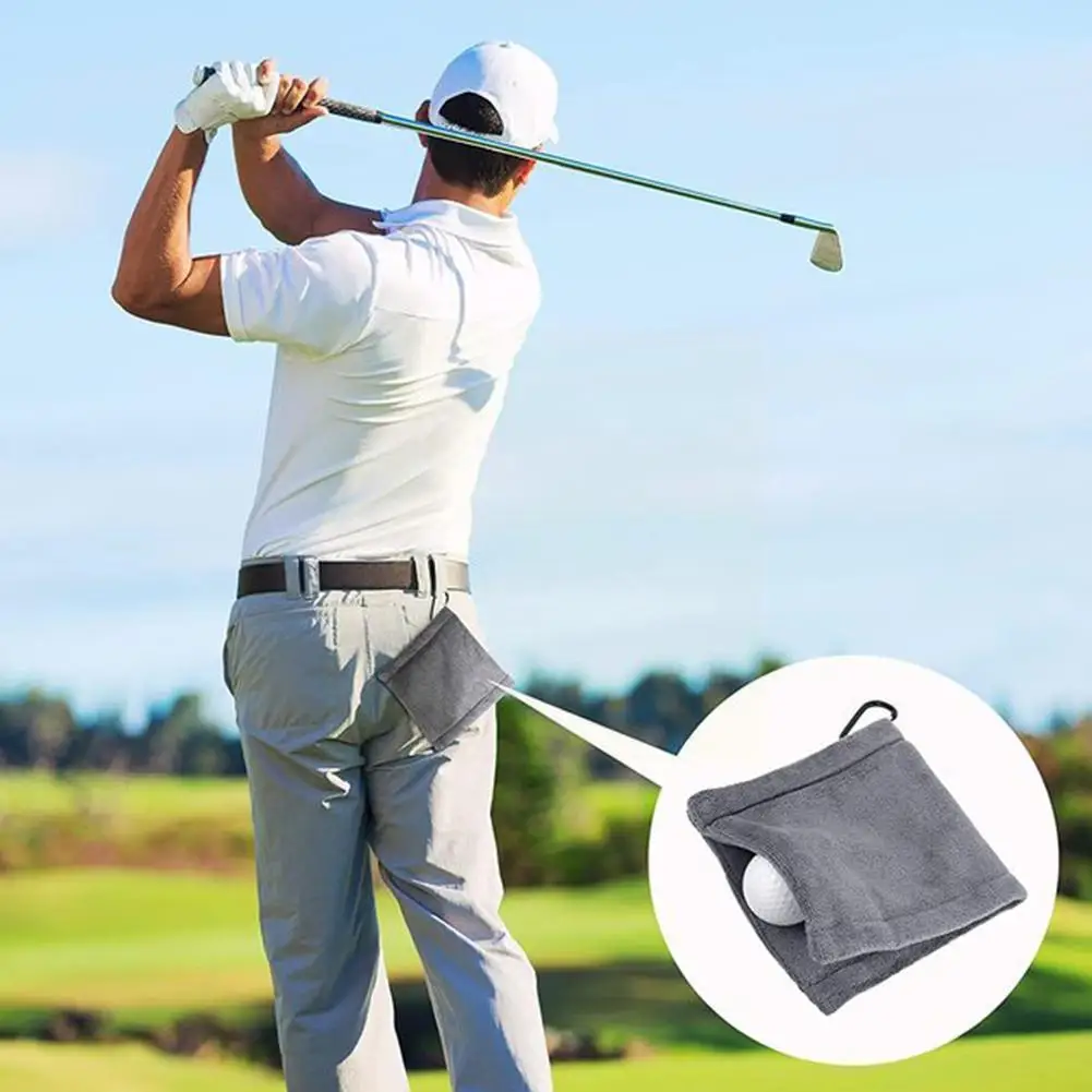 

1pcs Golf Cleaning Kit Fine Workmanship Cotton Towel Accessories Tool Portable Wiping Ball Golf Double-sided Club Clot L1m5