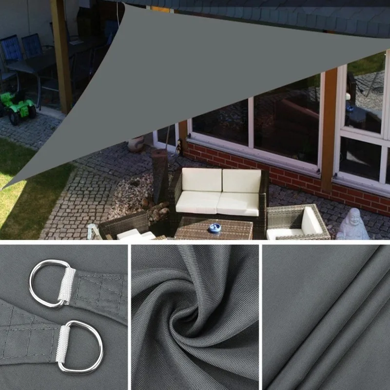 

Heavy Waterproof Shade Sail Sun Canopy Cover Trilateral/Triangle 5x5x5M/2x2x2M Garden Yard Awnings Car Sunshade Cloth Net Summer