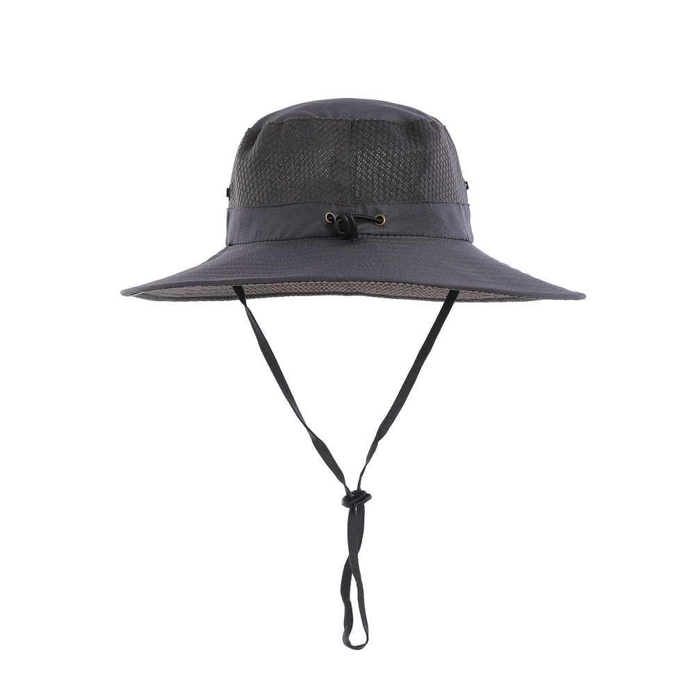 

Шляпа мужская Солнцезащитная для рыбалки, дышащая сетчатая шляпа от солнца, с защитой от УФ излучения, для кемпинга и походов, летняя