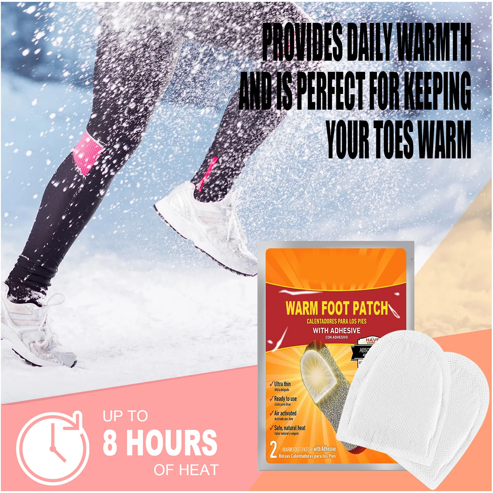 

Portable Warm Foot Patch Self-Heating Insole Paste Multipurpose Body Foot Warmer Warm Foot Patch Self-Heating Winter gass