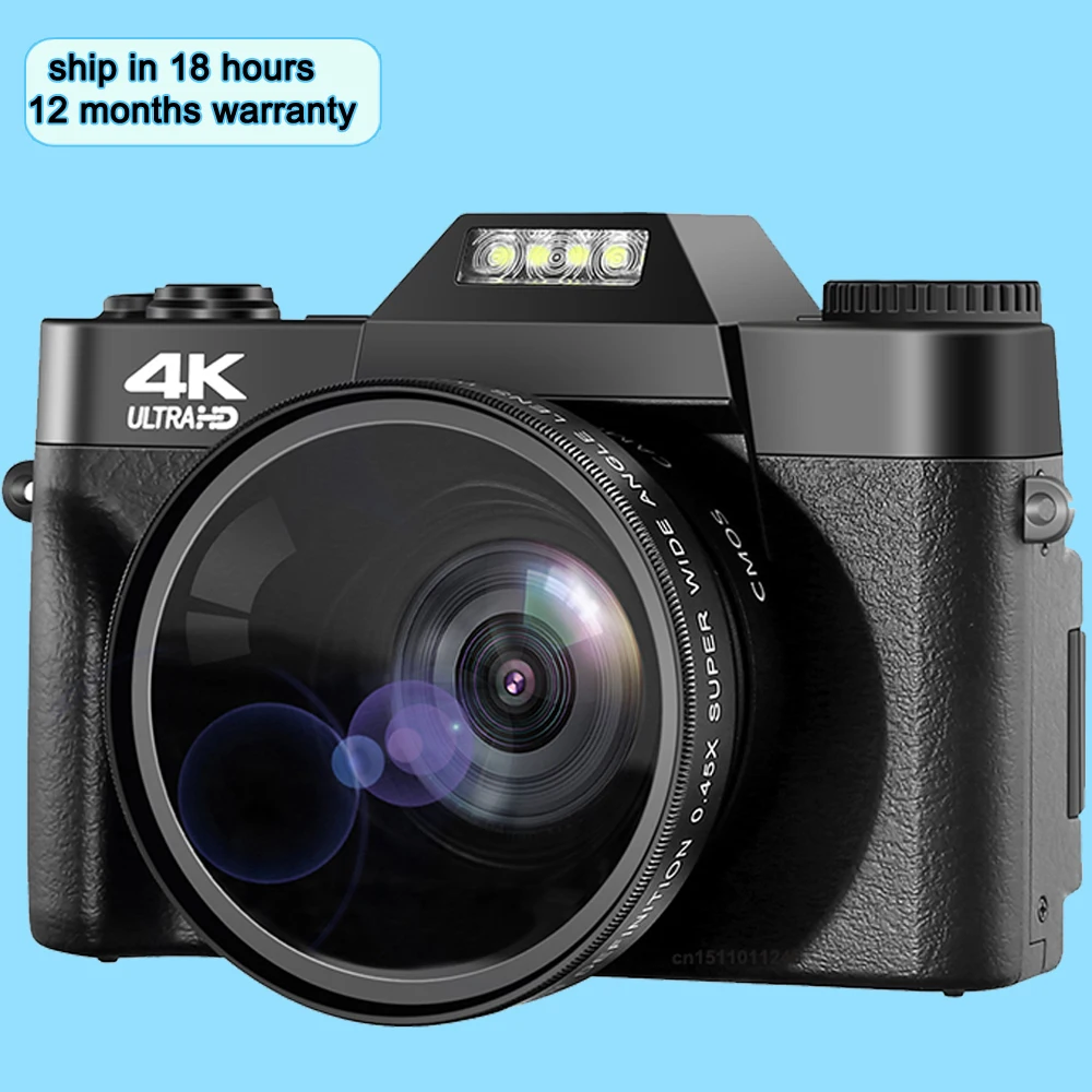 

Digital Camera 48MP 4K Camera Vlogging Camera for YouTube 60FPS Auto Focus 16X Zoom Video Camera Camcorder New Recording Camera