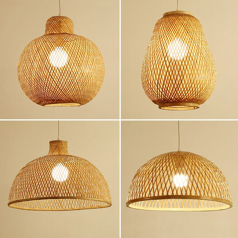 

Zen Bamboo Woven Pendant Lamp Apanese Tatami Tea Room Restaurant Hanging Lamp Southeast Asia Hanging Lamp Home Decor Fixture