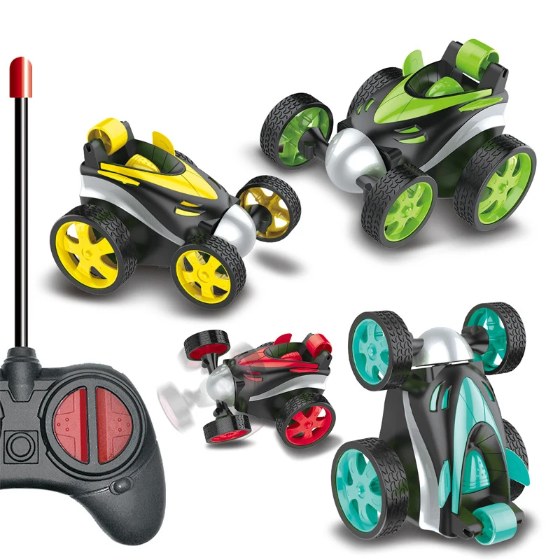 

Rolling Stunt Car Wireless RC Tumbling Stunt Car 360 Rotation Collision-Resistant Body RC Car Children'S Toys Gift
