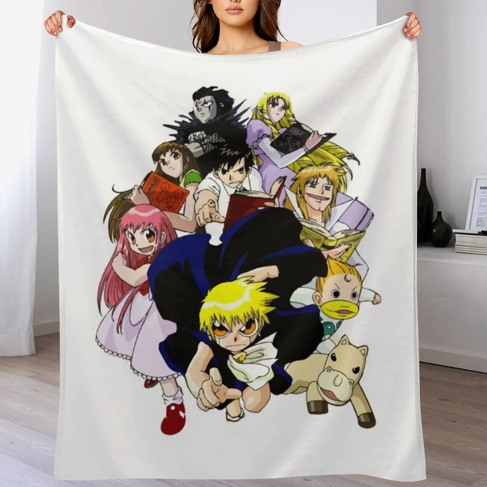 Классическая футболка с персонажами Zatch Bell декоративное тонкое одеяло для детей