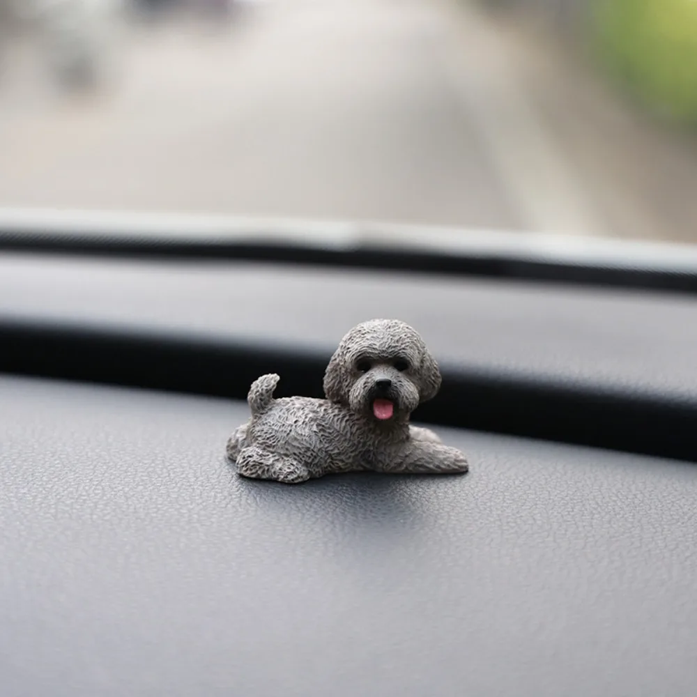 

Моделирование пуделя, фигурки собак, изделия из смолы, миниатюрная фигурка, мини-украшение в виде животного, модель щенка, каваи, фигурки собак