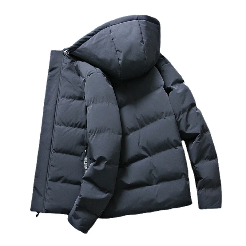 2022 Winter New Cotton-padded Men Clothing Light Luxury Fashion Men Casual Korean Version Warm Cotton-padded Clothing Boutique