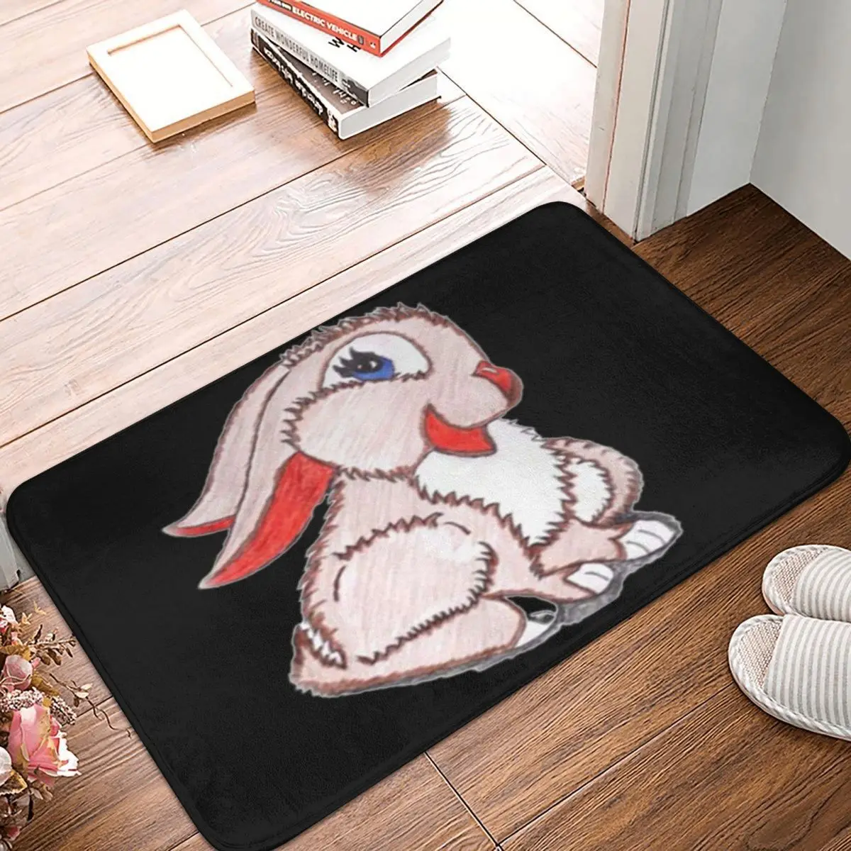 Милый ковер в виде кролика животного для украшения входа гостиной дома кухни