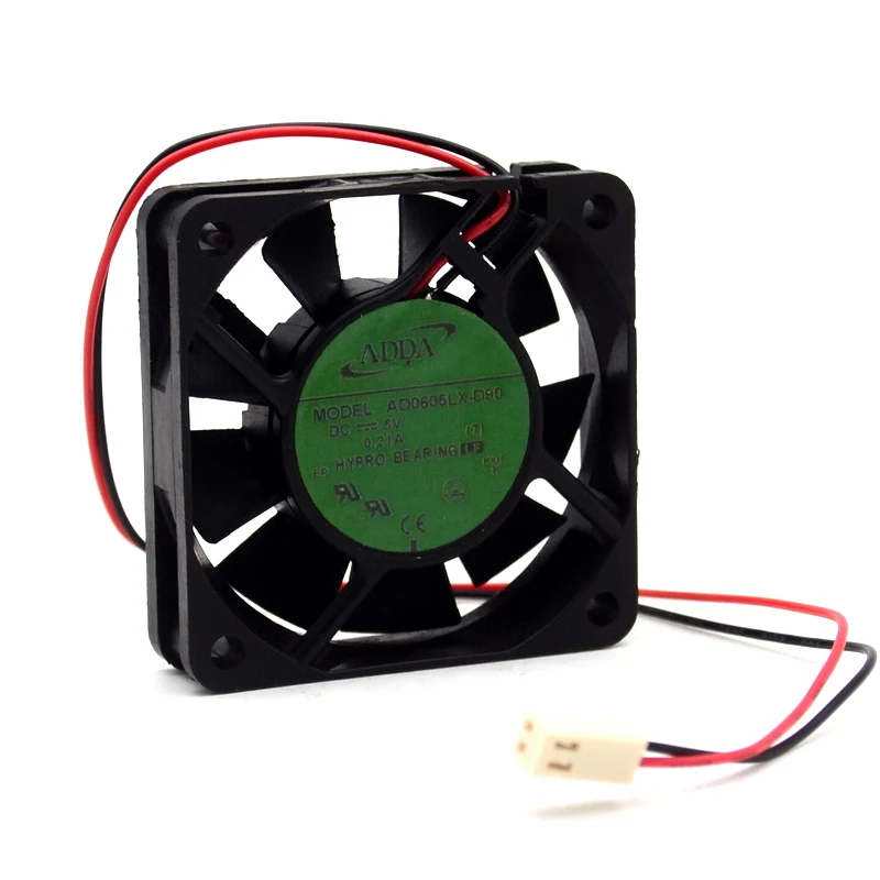 AD0605LX-D90 T DC 5V 0.21A 2-проводный 2-контактный разъем 70 мм 60x60x15 серверный квадратный