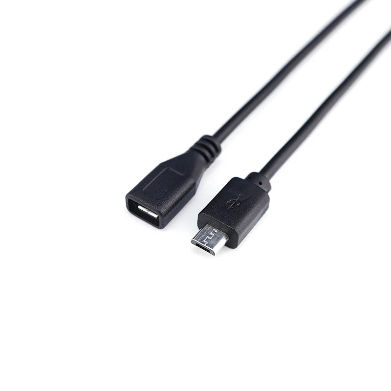 Фото Кабель питания 22AWG Micro/Mini USB (штекер/гнездо) с разъемом Mini-B на 4-контактный (2-контактный) разъем с открытым концом для зарядки. №5