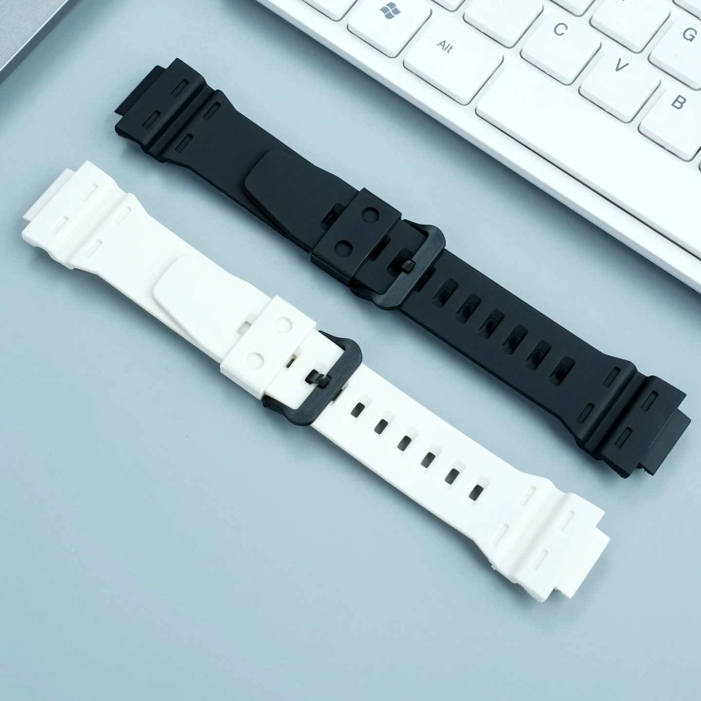 Фото Для Casio 3502 AE-1500 полимерный ремешок для часов AE-1500WHX-1AVDF/DW-291/W-737 силиконовый ремешок для часов 18 мм выпуклый спортивный браслет №2