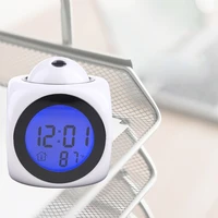 led projector alarm clock with snooze function digital clock projector on ceiling with voice talking temperature display