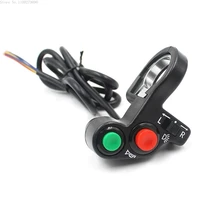 22mm motorcycle electric bikescooter light turn signalhorn switch onoff button wred green buttons dia handlebars accessories