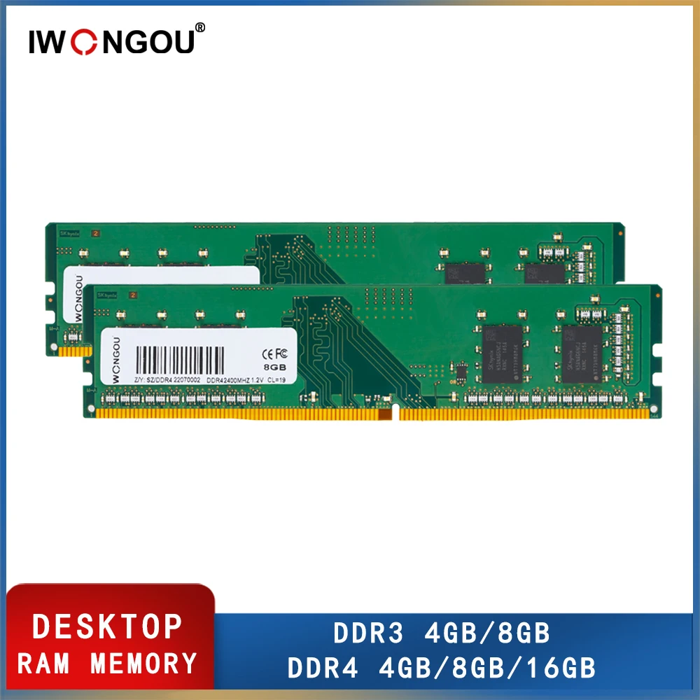 DDR4 8gb 2666 mhz 16GB 3200MHz 2400MHz Desktop Memoria Ram ddr3 4GB 8GB 2400 MHz IWONGOU Ram ddr4 2666 mhz Memory For Intel AMD