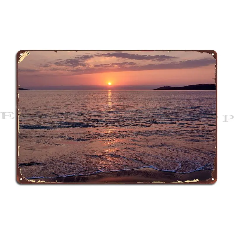 

Sunset Metal Plaque Poster Wall Mural Garage Plaques Cinema Designs Garage Tin Sign Poster