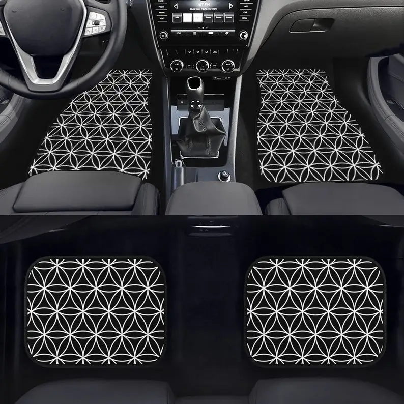 

Flower Of Life Car Floor Mats Sacred Geometry Seed Of Life Spiritual Car Tribal Car Seat Rubber Car Mats Hippie Car Accessories