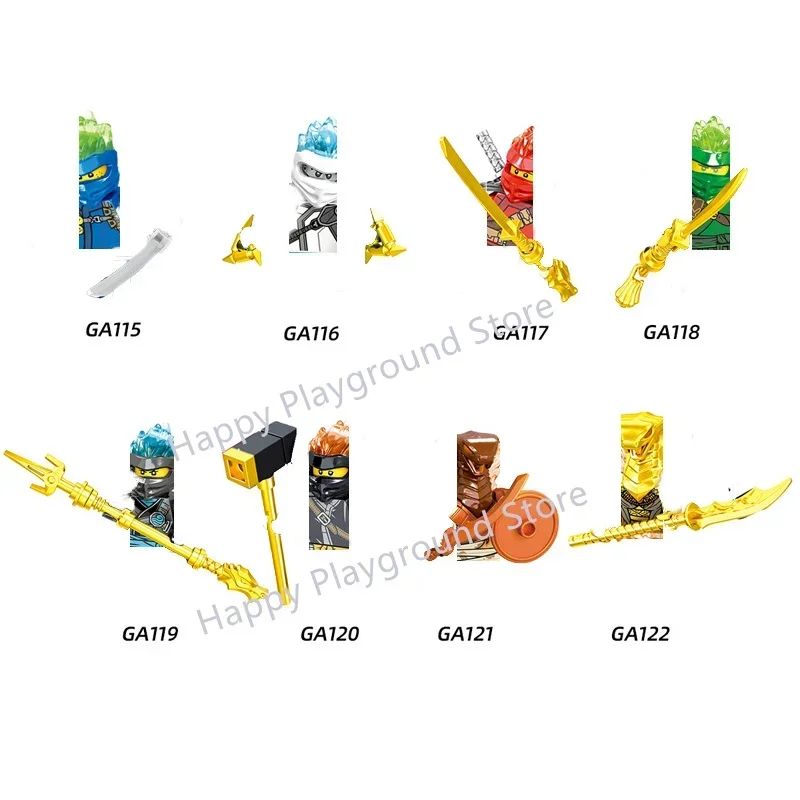 Сборные строительные блоки Zane Nya Lloyd Garmadon Arin